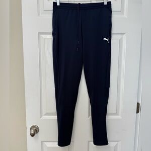 Puma Women’s Navy Soccer Drycell Sweatpants Warmups Joggers Size S